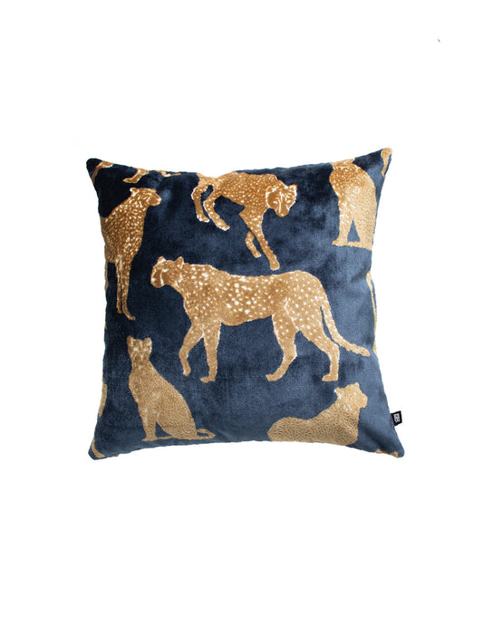 Cojin Cheetah Teal Duo 60 cm