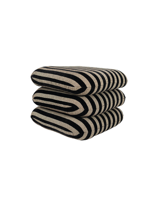 Taburete Amira Hani Black Stripes - Linea B