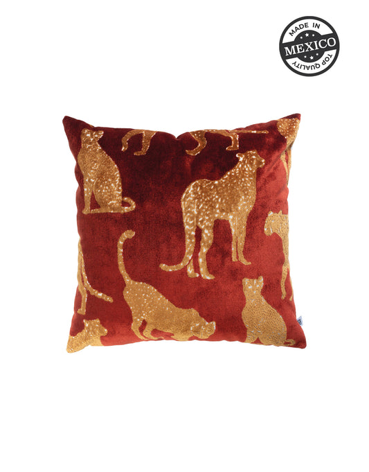 Cojin Cheetah Cinnabar Duo 60 cm