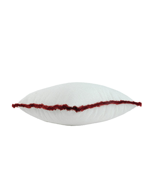 Cojin Helton White Con Fleco