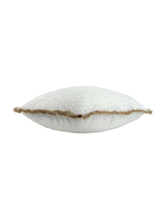 Cojin Hippie White Con Fleco