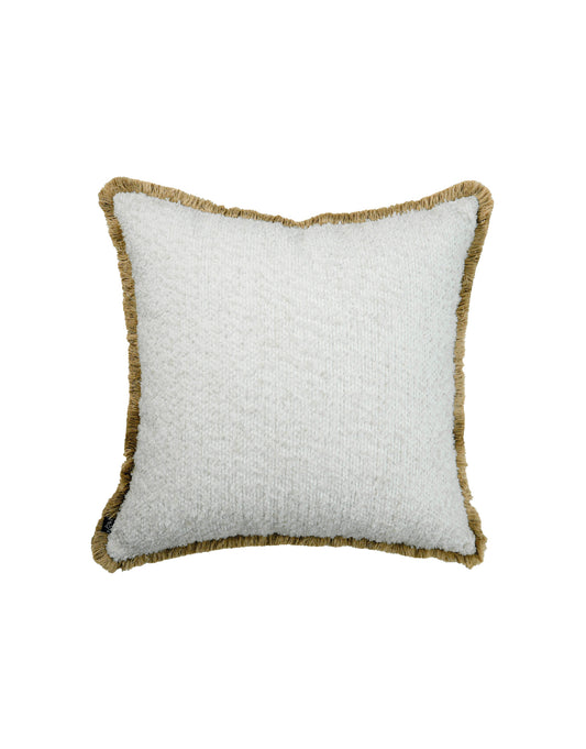 Cojin Hippie White Con Fleco