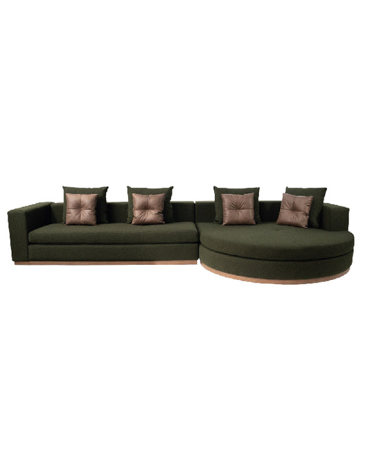 Seccional Oberon July Dark Green A